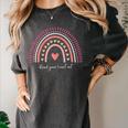 Read Your Heart Out Rainbow Teacher Reading Books Lover Women's Comfort Colors T-Shirt Pepper