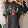 Read Your Heart Read Reading Librarian Book Across America Women's Comfort Colors T-Shirt Pepper Read Your Heart Read Reading Librarian Book Across America Women's Comfort Colors T-Shirt Pepper