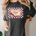 Read Your Heart Out Valentine Reading Book Teacher Student Women's Comfort Colors T-Shirt Pepper