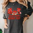 Read Your Heart Out Valentine Teacher Bookworm Lover Women's Comfort Colors T-Shirt Pepper