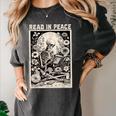 Read In Peace Skeleton Book Lover Bookworm Book Women's Comfort Colors T-Shirt Pepper Read In Peace Skeleton Book Lover Bookworm Book Women's Comfort Colors T-Shirt Pepper