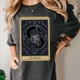 The Reader Tarot Card Mystic Dragon Book Magic Women's Comfort Colors T-Shirt Pepper The Reader Tarot Card Mystic Dragon Book Magic Women's Comfort Colors T-Shirt Pepper