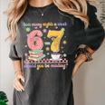 Reading 67 Teacher Six Seven Reading 6 7 Book Lover Women's Comfort Colors T-Shirt Pepper