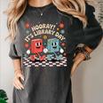 Reading Book Lover School Librarian Hooray It's Library Day Women's Comfort Colors T-Shirt Pepper Reading Book Lover School Librarian Hooray It's Library Day Women's Comfort Colors T-Shirt Pepper