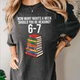 Reading Book Teacher 67 Six Seven Meme Women's Comfort Colors T-Shirt Pepper Reading Book Teacher 67 Six Seven Meme Women's Comfort Colors T-Shirt Pepper