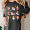 Reading Cupids Books Valentine's Day Teachers Book Lovers Women's Comfort Colors T-Shirt Pepper