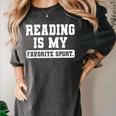Reading Is My Favorite Sport Book Lover Reader Women's Comfort Colors T-Shirt Pepper Reading Is My Favorite Sport Book Lover Reader Women's Comfort Colors T-Shirt Pepper