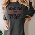 Reading Is My Favorite Sport Book Lover Saying Quote Women's Comfort Colors T-Shirt Pepper Reading Is My Favorite Sport Book Lover Saying Quote Women's Comfort Colors T-Shirt Pepper