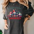 Reading With My Gnomies Reading Book Christmas Women's Comfort Colors T-Shirt Pepper Reading With My Gnomies Reading Book Christmas Women's Comfort Colors T-Shirt Pepper