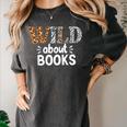 Reading Lover Wild About Books Reading Books And Bookworm Women's Comfort Colors T-Shirt Pepper
