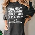 Reading Meme 6 To 7 Nights a Week Book Appreciation Women's Comfort Colors T-Shirt Pepper