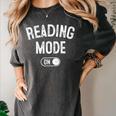 Reading Mode On Book Lover Librarian Teacher Women's Comfort Colors T-Shirt Pepper