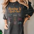 Reading Is Self Care Mental Health Read More Book Women's Comfort Colors T-Shirt Pepper