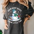Reading Snowman So Many Books Christmas Books Readers Women's Comfort Colors T-Shirt Pepper Reading Snowman So Many Books Christmas Books Readers Women's Comfort Colors T-Shirt Pepper