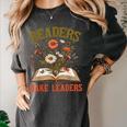 Reading Squad Book Lover Bookish Floral Readers Make Leaders Women's Comfort Colors T-Shirt Pepper Reading Squad Book Lover Bookish Floral Readers Make Leaders Women's Comfort Colors T-Shirt Pepper