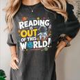 Reading Is Out Of This World Space Book Lover Kids Women's Comfort Colors T-Shirt Pepper