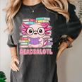 Readsalotl Axolotl Reading Book Bookworm Women's Comfort Colors T-Shirt Pepper