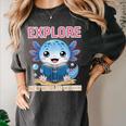 Readsolotl Kawaii Axolotl Book Lover Reading Women's Comfort Colors T-Shirt Pepper Readsolotl Kawaii Axolotl Book Lover Reading Women's Comfort Colors T-Shirt Pepper