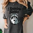 I Require Books Raccoon Reading For Book Lovers Women's Comfort Colors T-Shirt Pepper I Require Books Raccoon Reading For Book Lovers Women's Comfort Colors T-Shirt Pepper