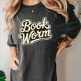 Retro Book Worm Reading For Book Lovers Women's Comfort Colors T-Shirt Pepper Retro Book Worm Reading For Book Lovers Women's Comfort Colors T-Shirt Pepper