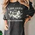 Retro Libraries Are For Everyone Racoon Reading Book Lover Women's Comfort Colors T-Shirt Pepper Retro Libraries Are For Everyone Racoon Reading Book Lover Women's Comfort Colors T-Shirt Pepper