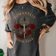 Romantasy Book Club Coffee Sword Roses Women's Comfort Colors T-Shirt Pepper Romantasy Book Club Coffee Sword Roses Women's Comfort Colors T-Shirt Pepper
