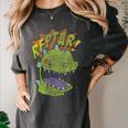 Rugrats Reptar Distressed Comic Book Style Cartoon Women's Comfort Colors T-Shirt Pepper