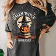 Salem Witch Book Club All Witches Welcome Halloween Reading Women's Comfort Colors T-Shirt Pepper