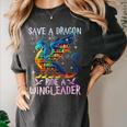 Save A Dragon Ride A Wingleader Books Dragon Lover Cute Women's Comfort Colors T-Shirt Pepper