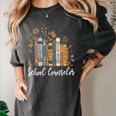 School Counselor Wildflower Books National School Counseling Women's Comfort Colors T-Shirt Pepper School Counselor Wildflower Books National School Counseling Women's Comfort Colors T-Shirt Pepper