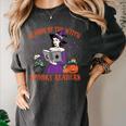 Season Of The Witch Spooky Readers Spell Book Hallowen Women's Comfort Colors T-Shirt Pepper