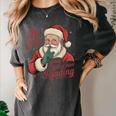 He Sees What You'Ve Been Reading Bookish Christmas Humor Women's Comfort Colors T-Shirt Pepper
