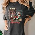 He Sees What You'Ve Been Reading Santa Christmas Bookish Women's Comfort Colors T-Shirt Pepper He Sees What You'Ve Been Reading Santa Christmas Bookish Women's Comfort Colors T-Shirt Pepper