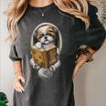 Shih Tzu Book How To Train Your Human Funny Dog Motif Women's Comfort Colors T-Shirt Pepper Shih Tzu Book How To Train Your Human Funny Dog Motif Women's Comfort Colors T-Shirt Pepper