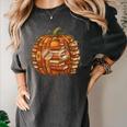 Smart Book Pumpkin Retro Fall Teacher Reading Halloween Women's Comfort Colors T-Shirt Pepper Smart Book Pumpkin Retro Fall Teacher Reading Halloween Women's Comfort Colors T-Shirt Pepper