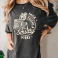 Smut Book Reader Spicy Romance Thick Thighs & Smutty Vibes Women's Comfort Colors T-Shirt Pepper