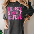 In My Smut Era Groovy Smut Book Reading Spicy Book Romance Women's Comfort Colors T-Shirt Pepper