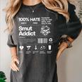 Smutty Book Addict Romance Book Lover Smut Addict Ingredient Women's Comfort Colors T-Shirt Pepper