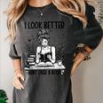 Smutty Spicy Book Smut Reader I Look Better Bent Over A Book Women's Comfort Colors T-Shirt Pepper