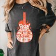 Social Introverts Hang Out With Guitars Musician Guitarist Women's Comfort Colors T-Shirt Pepper Social Introverts Hang Out With Guitars Musician Guitarist Women's Comfort Colors T-Shirt Pepper