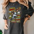 Softball Outfielder Best Traits Brave Retro Comic Book Art Premium Tri-Blend Women's Comfort Colors T-Shirt Pepper