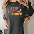 Spanish Reading Book Lover Teacher Maestra Leer Es Poder For Men Women Women's Comfort Colors T-Shirt Pepper