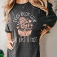 Spicy Book Club Dark Romance Reader Spicy Bookish Skeleton Women's Comfort Colors T-Shirt Pepper