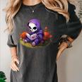 Spooky Grim Reaper Reading A Book Cute Creepy Halloween Women's Comfort Colors T-Shirt Pepper Spooky Grim Reaper Reading A Book Cute Creepy Halloween Women's Comfort Colors T-Shirt Pepper