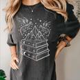 Stack Of Books And Dragons Bookworm Fantasy Books Lover Women's Comfort Colors T-Shirt Pepper Stack Of Books And Dragons Bookworm Fantasy Books Lover Women's Comfort Colors T-Shirt Pepper