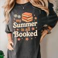 My Summer Is All Booked Book Lover Reading Vacation 2025 Women's Comfort Colors T-Shirt Pepper