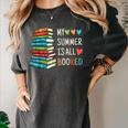 My Summer Is All Booked Book Reading Book Lover Women's Comfort Colors T-Shirt Pepper