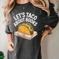 Taco Books Mexican Reading Teacher Book Lovers Bookish Women's Comfort Colors T-Shirt Pepper Taco Books Mexican Reading Teacher Book Lovers Bookish Women's Comfort Colors T-Shirt Pepper