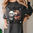 Teacher Bookworm Book Lover Panda Reading Book Librarian Tee Women's Comfort Colors T-Shirt Pepper