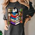 Teacher Librarian Kawaii Penguin Book Lover Penguin Women's Comfort Colors T-Shirt Pepper